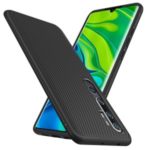 Jazz Series Twill Texture TPU Back Mobile Cover Casing for Xiaomi Mi Note 10 Pro/Mi CC9 Pro – Black