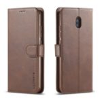 LC.IMEEKE Leather Wallet Case for Xiaomi Redmi 8A – Coffee