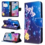 Pattern Printing Wallet Stand Leather Phone Cover Casing for Xiaomi Redmi 8 – Beautiful Butterflies