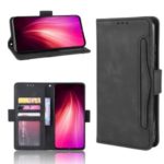 Wallet Leather Multiple Card Slots Case for Xiaomi Redmi Note 8T – Black