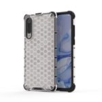 Honeycomb Pattern Shock-proof TPU + PC Combo Case for Xiaomi Mi 9 Pro – White