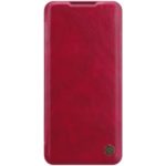 NILLKIN Qin Series Leather Card Holder Case for Xiaomi Mi CC9 Pro / Mi Note 10 / Mi Note 10 Pro – Red