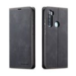FORWENW Fantasy Series Auto-absorbed Silky Touch Leather Stand Case for Xiaomi Redmi Note 8 – Black