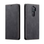FORWENW Fantasy Series Auto-absorbed Silky Touch Leather Case for Xiaomi Redmi Note 8 Pro – Black