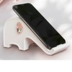 Elephant-shaped Wireless Fast Charger Pad Night Light Lamp Multifunctional Charger for iPhone Samsung etc – White