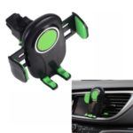 Universal Car Air Outlet Phone Holder Mount Auto Lock Bracket Stand for 4.7-6.5 inch –  Green