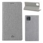 VILI DMX Cross Texture Stand Leather Card Holder Protective Phone Case for Google Pixel 4 XL – Grey