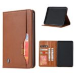 Auto-absorbed Flip Leather Wallet Stand Tablet Cover Case for Amazon Kindle Paperwhite (2015) /2 (2015) / 3 (2015) / 4 (2018) – Light Brown