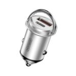 JOYROOM JR-C11 5A Type-C USB Smart Car Charger 45W PD QC 3.0 Charging – Silver