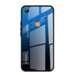 Gradient Color Tempered Glass + PC + TPU Protective Phone Casing for Vivo Y83 – Blue/Black