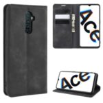 Silky Touch Leather Shell Case for OPPO Reno Ace/Realme X2 Pro – Black