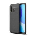 Litchi Grain Skin Soft TPU Cell Phone Casing for vivo U3 – Black