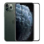 HAT PRINCE for iPhone 11 Pro Max/XS Max 0.26mm 9H 2.5D Curved Full Screen Film + 0.2mm 9H 2.15D Lens Film – Black