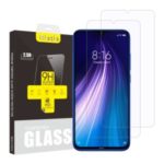 2Pcs/Set ITIETIE 2.5D 9H Tempered Glass Screen Film for Xiaomi Redmi Note 8