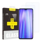 2Pcs/Set ITIETIE 2.5D 9H Tempered Glass Screen Protector Anti-explosion Film for Xiaomi Redmi Note 8 Pro