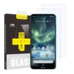 2Pcs/Set ITIETIE 2.5D 9H Tempered Glass Screen Protector for Nokia 7.2/6.2 Protective Film