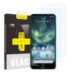 2Pcs/Set ITIETIE 2.5D 9H Tempered Glass Screen Protector for Nokia 7.2/6.2 Protective Film