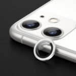 BENKS for iPhone 11 Back Camera Lens Cover Film Metal Frame Tempered Glass Protector – White