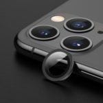 BENKS for iPhone 11 Pro Max/11 Pro Back Camera Lens Film Cover Metal Frame Tempered Glass Protector – Black