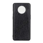 Crazy Horse Skin Leather Coated PC + TPU Cover Case for OnePlus 7T – Black