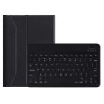 FT-1036 Auto-absorbed Leather Tablet Cover + Brushed ABS Keyboard for iPad 10.2 (2019) – Black