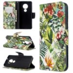 Light Spot Decor Pattern Printing Wallet Leather Phone Cover for Nokia 7.2/6.2 – Plants