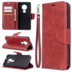PU Leather Cell Wallet Stand Cover Shell Case for Nokia 7.2/6.2 – Red