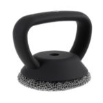 Stainless Steel Wire Ball Brush Cleaning Brush Pan Cleaning Brush with Handle – Black