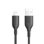 KUULAA 0.5M MFI Certified 2.4A Lightning 8Pin USB Data Sync Charger Cable for iPhone iPad iPod – Black