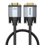 BASEUS Enjoyment Series VGA to VGA Video Cable 1080P VGA Cable 1m for TV Projector – Dark Grey
