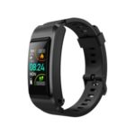 LEMONDA S2 1.08-inch Color Screen Waterproof Smart Wristband with Bluetooth Headset, Black Silicone Strap – Black