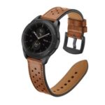 Genuine Leather Smart Watch Band for Samsung Galaxy Watch 42mm [Black Type] – Brown