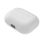 Solid Color Silicone Protective Case for Airpods Pro – White