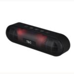 TG148 Portable Bluetooth 5.0 3D Stereo Wireless Speaker with LED Light – Black