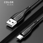 USAMS 1M Type-C USB Data Sync Charging Cable for Samsung Huawei Xiaomi – Black