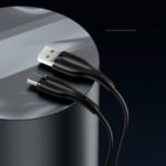 USAMS US-SJ375 U38 Micro 4A Flash Charging Date Sync Charging Cable 1m – Black
