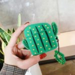Cactus Shape Silicone Earphones Case with Strap for Apple AirPods Pro – Type A