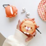 Cartoon Shaped Design Silicone Earphone Case Cover for Huawei Freebuds 3 – Orange