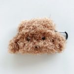 Dog Head Shaped with Soft Fur Protective Cover Case for Apple AirPods Pro – Dark Brown