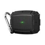 Armor Style TPU Cover with Hook for AirPods Pro – Black