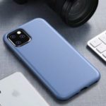 IPAKY Matte Wheat Straw TPU Protection Phone Case for iPhone 11 Pro 5.8 inch (2019) – Blue