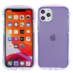 Rhombus Surface Drop-resistant PC TPU Cell Phone Case for iPhone 11 Pro Max 6.5 inch – Purple