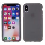 Solid Color Soft Liquid Latex Silicone Phone Case for iPhone XS Max 6.5-inch – Grey