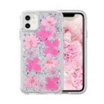Flower Pattern Epoxy TPU+PC Hybrid Phone Case Cover for iPhone 11 6.1 inch – Style B