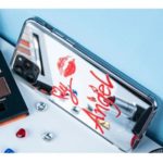 KINGXBAR Angel Series Mirror Surface Silicone Frame + PC Back Case for iPhone 11 6.1 inch – Red Lips