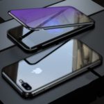 Blue Devil Series Metal Frame + Double-sided Tempered Glass Anti-blue-ray Shell for iPhone 7 Plus/8 Plus 5.5 inch – Black