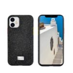 NXE Rhinestone Decoration PC Back Phone Case for iPhone 11 6.1 inch – Black