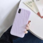 Quicksand Texture TPU Mobile Phone Shell for iPhone XS Max 6.5 inch – Purple