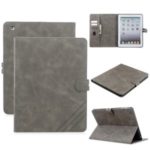Auto Wake Sleep Stand Smart Leather Tablet Cover Casing for Apple iPad 2/3/4 – Grey