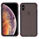 Matte Skin PC + TPU Hybrid Drop-proof Mobile Case for iPhone XS Max 6.5 inch – Black